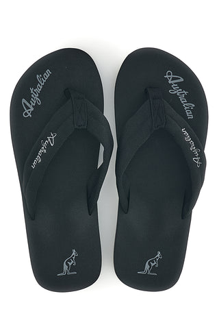 Infradito nere con scritta grigia Australian AU24M409