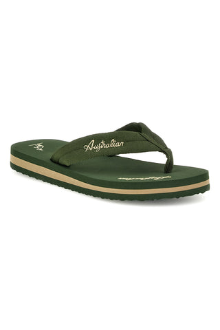 Infradito verdi con scritta bianca Australian AU24M409