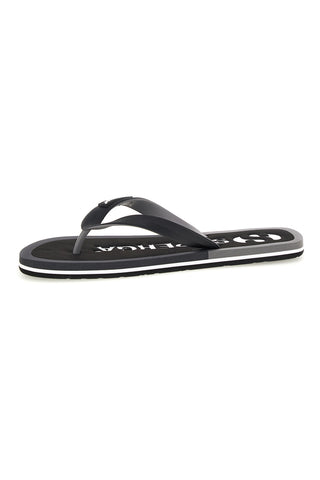 Infradito nere con logo Superga S24T189