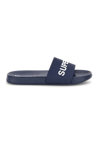 Blauer Hausschuh mit Superga-Logo S24U433