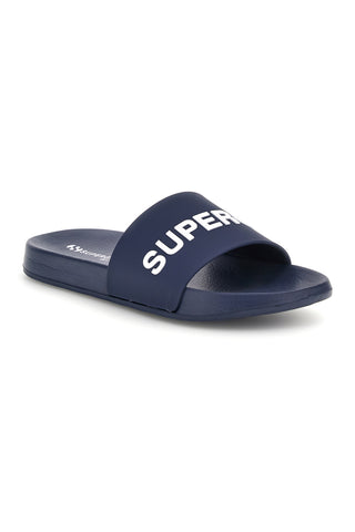 Ciabatta blu con logo Superga S24U433