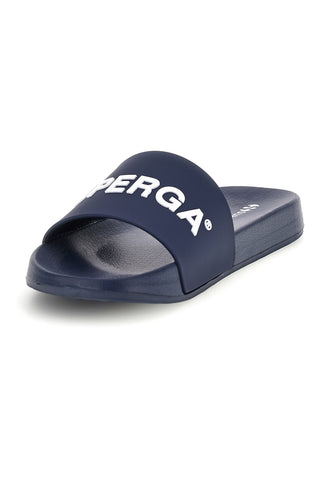 Ciabatta blu con logo Superga S24U433