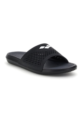Arena schwarze Flip-Flops mit perforiertem Riemen 004372 100