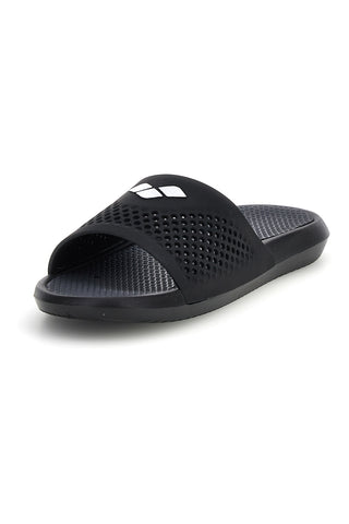 Arena schwarze Flip-Flops mit perforiertem Riemen 004372 100