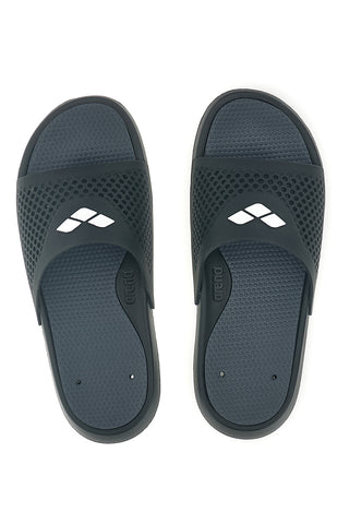 Arena schwarze Flip-Flops mit perforiertem Riemen 004372 100