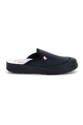 Professionelle blaue Lederpantoffeln Mr. chef 653