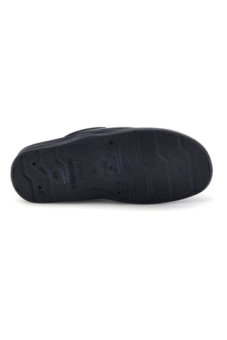 Professionelle blaue Lederpantoffeln Mr. chef 653