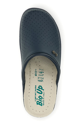 Ciabatta Blu in vera pelle Bio Up 621