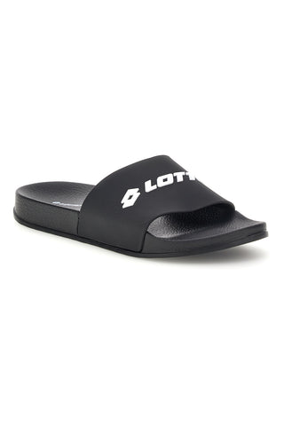 Ciabatte nere con fascia logo Lotto L97Y914