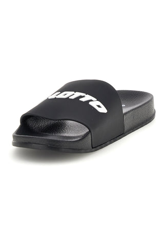 Ciabatte nere con fascia logo Lotto L97Y914