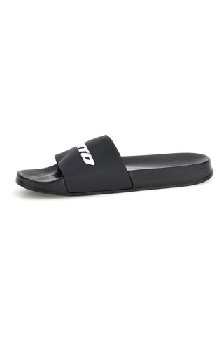 Ciabatte nere con fascia logo Lotto L97Y914
