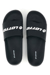 Ciabatte nere con fascia logo Lotto L97Y914