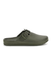 Sabot verde con fibbia 2t2l 2526