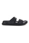 Ciabatte nere con doppia fibbia 2t2l 72593
