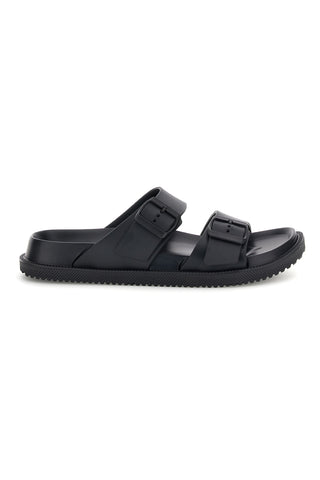 Schwarze Hausschuhe mit doppelter Schnalle 2t2l 72593