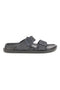 Ciabatte grigie con doppia fibbia 2t2l 72593