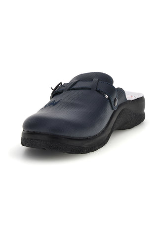 Ciabatte professionali blu in vera pelle Mr. chef 8015