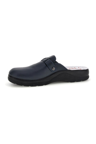 Ciabatte professionali blu in vera pelle Mr. chef 8015