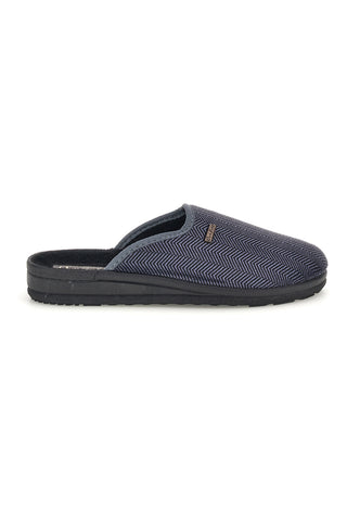 Pantofole blu con tomaia in tessuto Le soft 90112