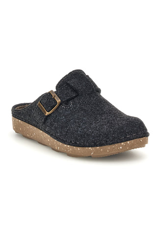 Pantofole antracite in feltro con fibbia regolabile Inblu 23 MT