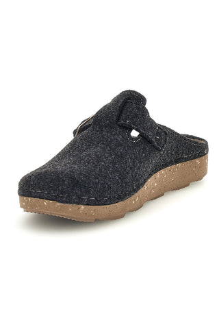 Pantofole antracite in feltro con fibbia regolabile Inblu 23 MT