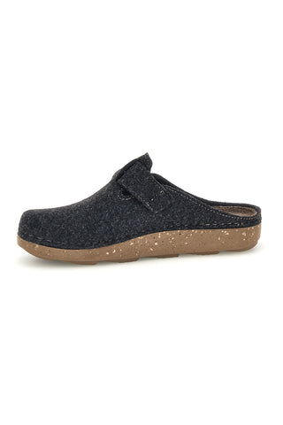 Pantofole antracite in feltro con fibbia regolabile Inblu 23 MT