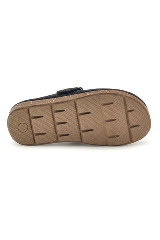Pantofole antracite in feltro con fibbia regolabile Inblu 23 MT