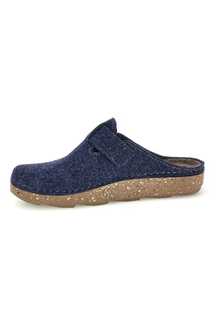 Pantofole blu in feltro con fibbia regolabile Inblu 23 MT