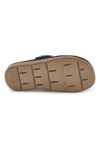 Pantofole blu in feltro con fibbia regolabile Inblu 23 MT