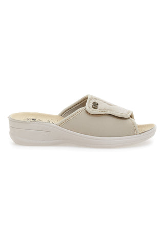 Bio Up 1318 Beige Keilpantoffeln