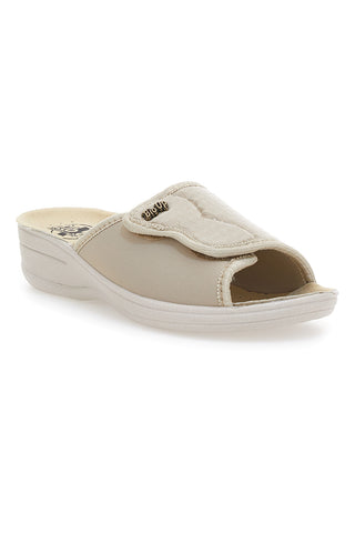 Bio Up 1318 Beige Keilpantoffeln