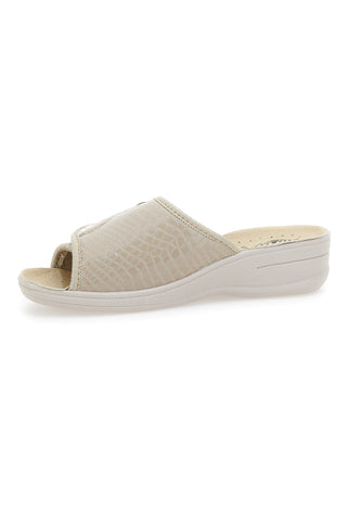 Bio Up 1318 Beige Keilpantoffeln