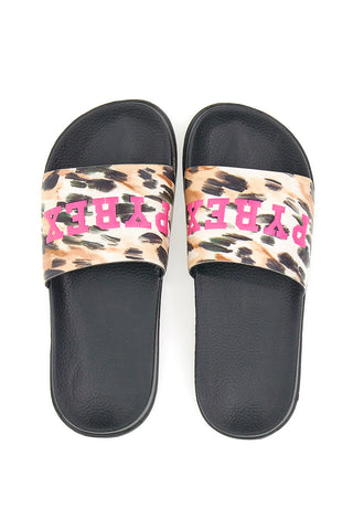 Pyrex-Gummipantoffeln 80691 Schwarzes Animalier