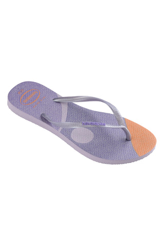 Lila Havaianas Slim Palette Glow Flip Flops