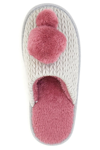 Pantofole Grigio e Rosa The First 1