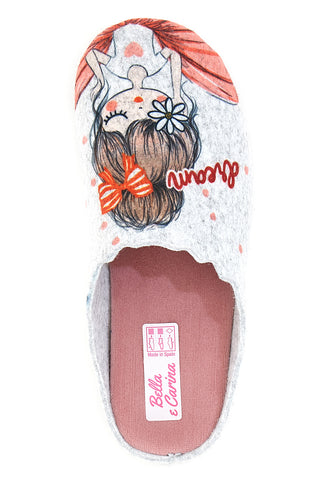 Bella & Carina Hausschuhe 5552508 Grau