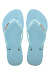 Ciabatte Infradito Havaianas Slim Flourish Azzurre