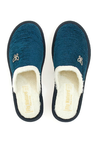 Fly Nature 373 Petrol Hausschuhe