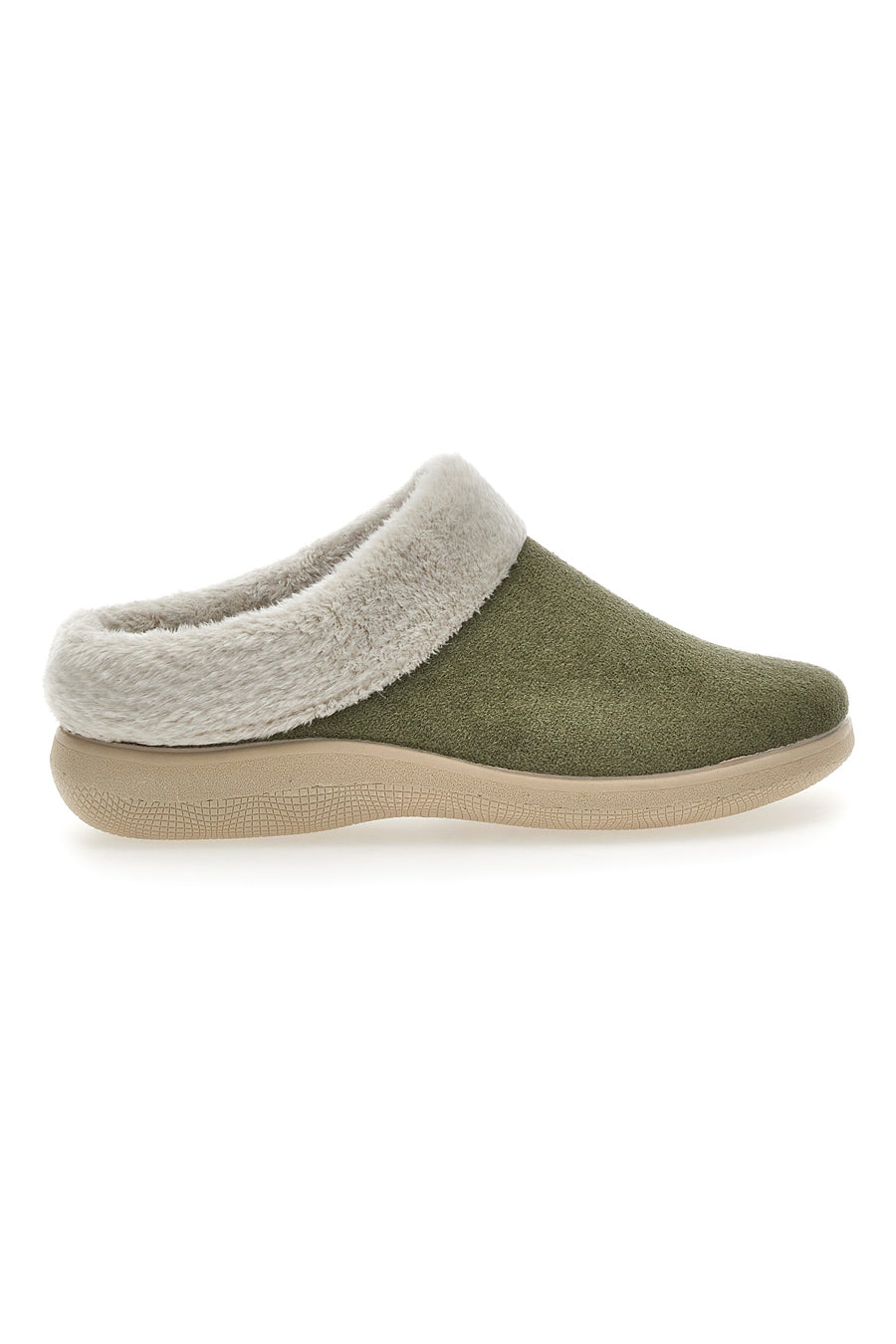 Isotoner Pantofole Donna Con Tacco 4 Cm - Suola Ergonomica Con Memory Foam - Lavabili - Colore Grigio, Taglia 38 EU