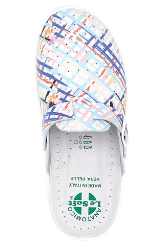 Le Soft weiße Arbeitspantoffeln 820012