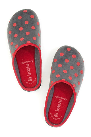 Pantofole Inblu 90 EC Grigio Pois