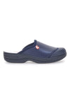 Blaue Arbeitspantoffeln aus echtem Leder, Mrs. Chef 553