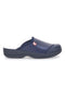 Blaue Arbeitspantoffeln aus echtem Leder, Mrs. Chef 553
