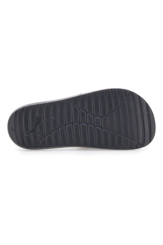 Schwarze Gummipantoffeln mit Maxi-Logo von Puma Divecat V2 Lite