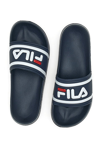 Fila Morro Bay Slipper Teens Blaue Gummihausschuhe für Kinder
