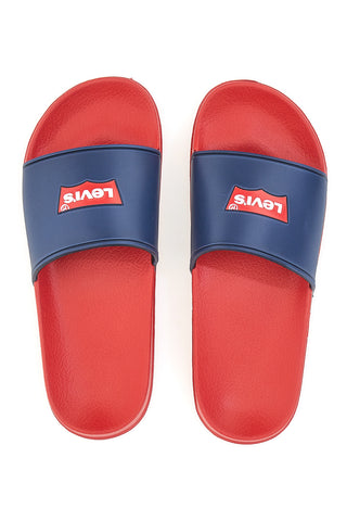 Ciabatte in Gomma Rosse/Blu Levi's VPOL0207S