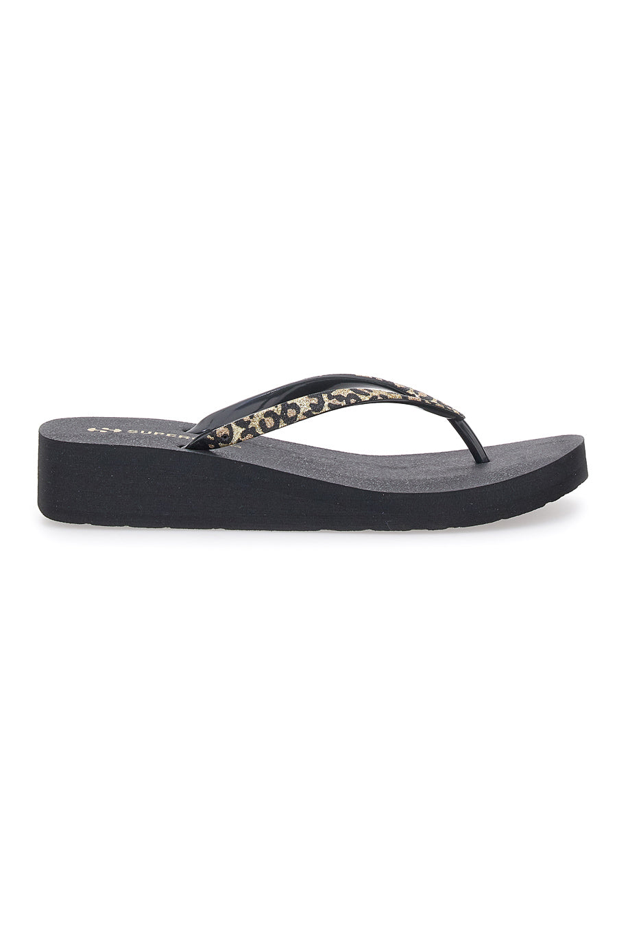 Ciabatte Infradito Nere e Animalier Superga 24203 da Donna Pittarello