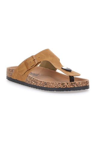 Braune Flip-Flops mit verstellbarer Schnalle, erste Reihe, 14182