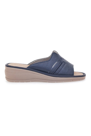 Blaue Komfort-Hausschuhe der Comfort-Linie 7225