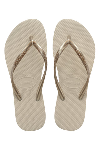 Havaianas Slip Top Cremefarbene Flip-Flop-Hausschuhe